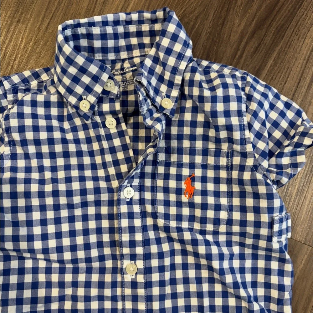 Ralph Lauren Gingham Shortall 9 Months